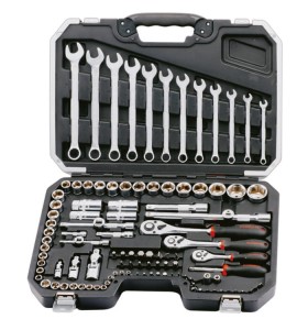 ZESTAW NARZĘDZIOWY 1/4", 3/8", 1/2" (111 CZĘŚCI)