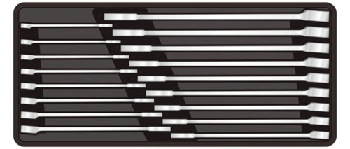 Wkładka F1BT061 w kolorze czarnym prezentująca schemat ułożenia skompletowanych narzędzi.