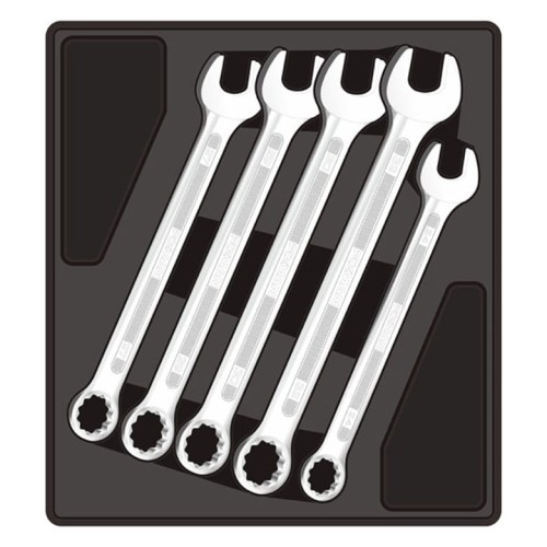 Wkładka F1BT55 w kolorze czarnym prezentująca schemat ułożenia skompletowanych narzędzi.