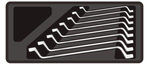 WKŁADKA KLUCZE OCZKOWO-ODGIĘTE 06-22MM (8 CZĘŚCI)