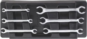 WKŁADKA KLUCZE OCZKOWO-PÓŁOTWARTE 06-24MM (6 CZĘŚCI)
