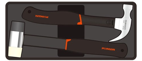 Wkładka F1BT52 w kolorze czarnym prezentująca schemat ułożenia skompletowanych narzędzi.