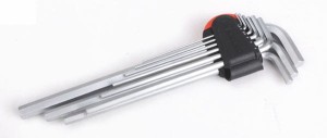 ZESTAW KLUCZY CALOWYCH 1/16'-1/2' (10 CZ.) EXTRA DŁUGIE